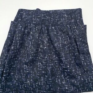 Coolibar Swim Trunks Men XL Navy Blue UPF 50+ Mesh Lined Cargo Pocket Crosshatch